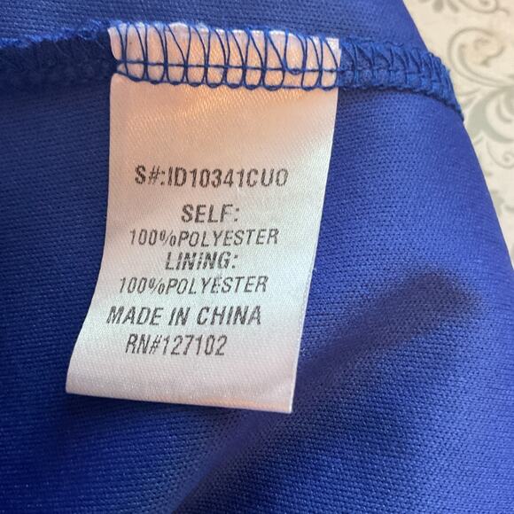 Pink Owl Blue/Pink Paisley Pullover 3/4 Sleeve Lined Dress Sz S - Picture 5 of 7